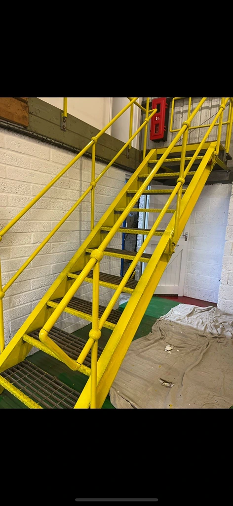 Industrial Stairs After Painting