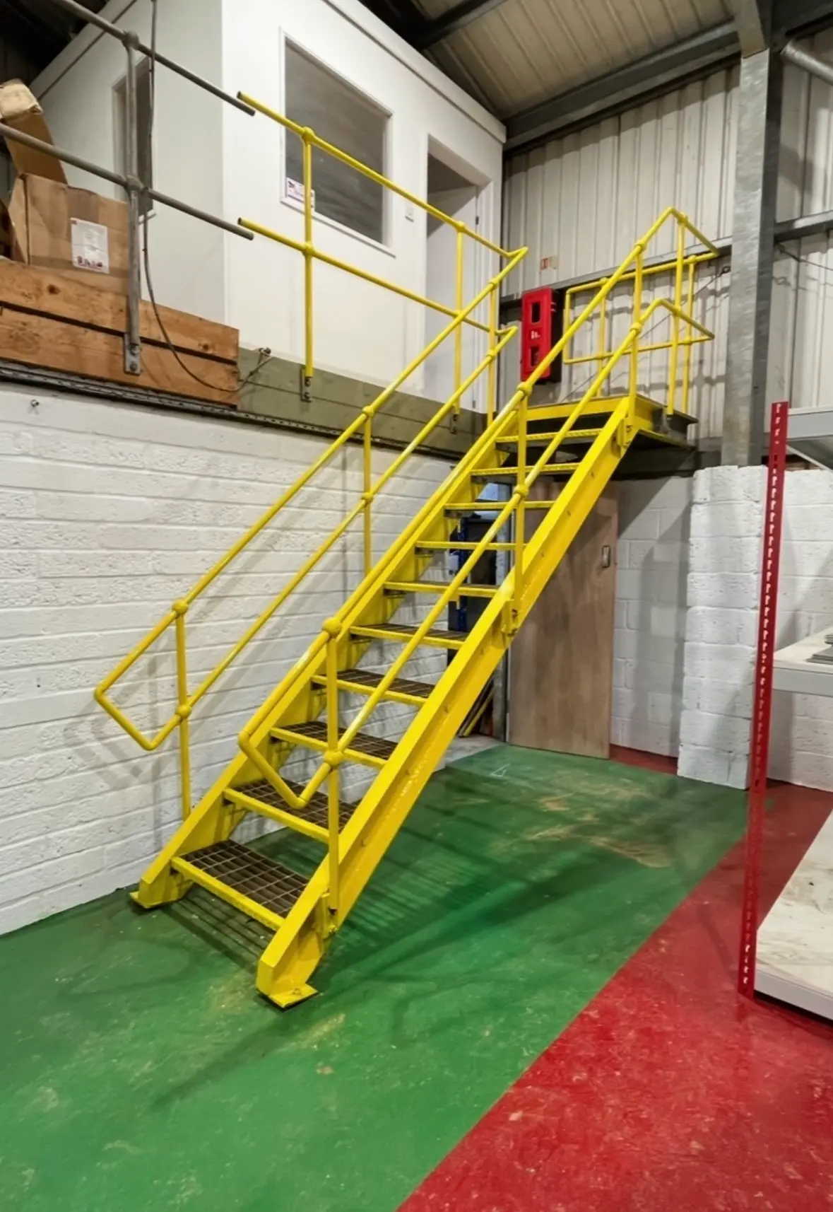 Industrial Stairs After Painting