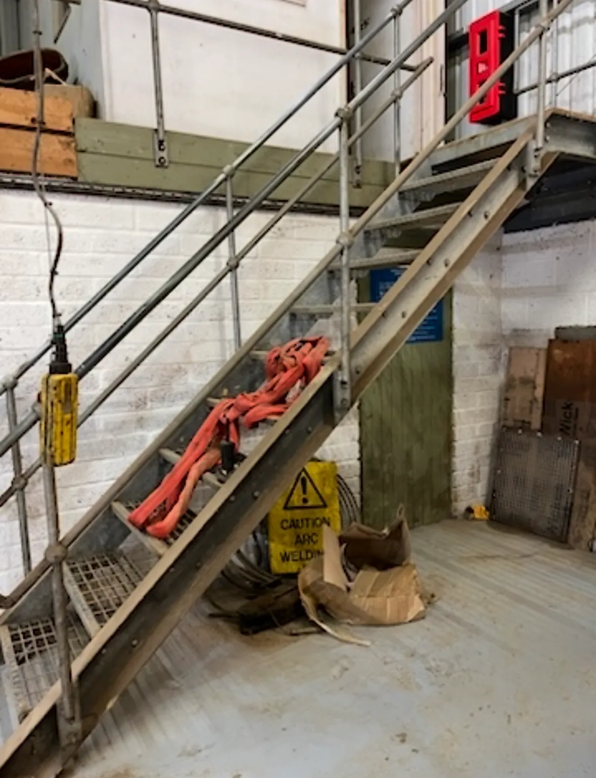 Industrial Stairs Before Painting