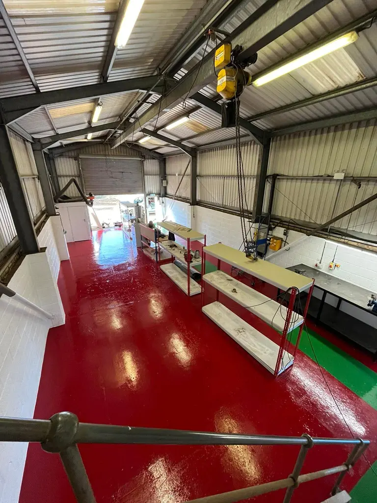 Industrial Floor After Painting